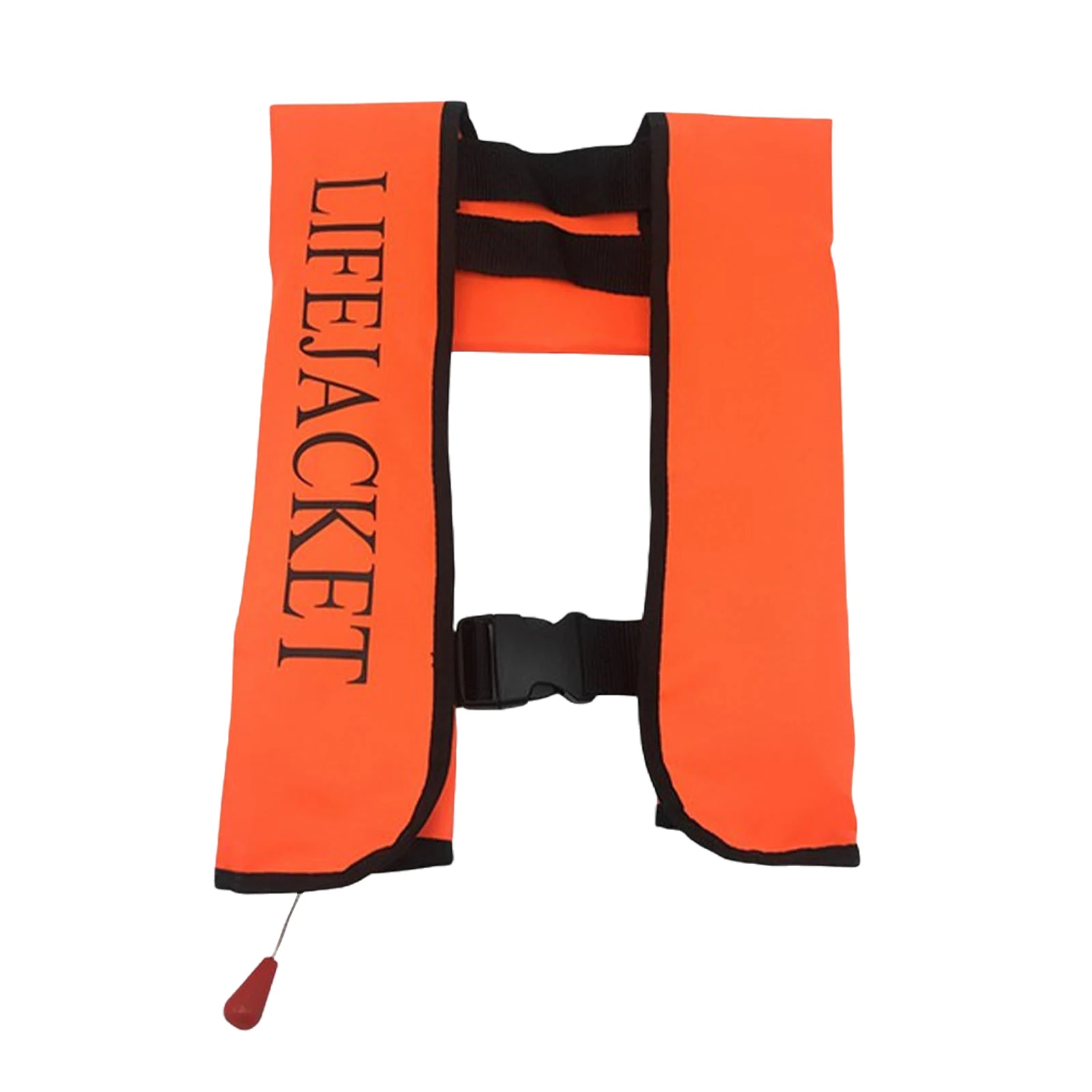 Self-inflatable Life Jacket with Reflective Strips & Emergency Whistle Water Sports Vest Kayak Vest for Various Water Activities