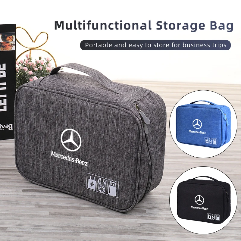 Auto Opbergtas Waterdichte Digitale Beschermende Organizer Case Voor Mercedes Benz Amg A C E Klasse W201 W210 W104 W205 W203 W21