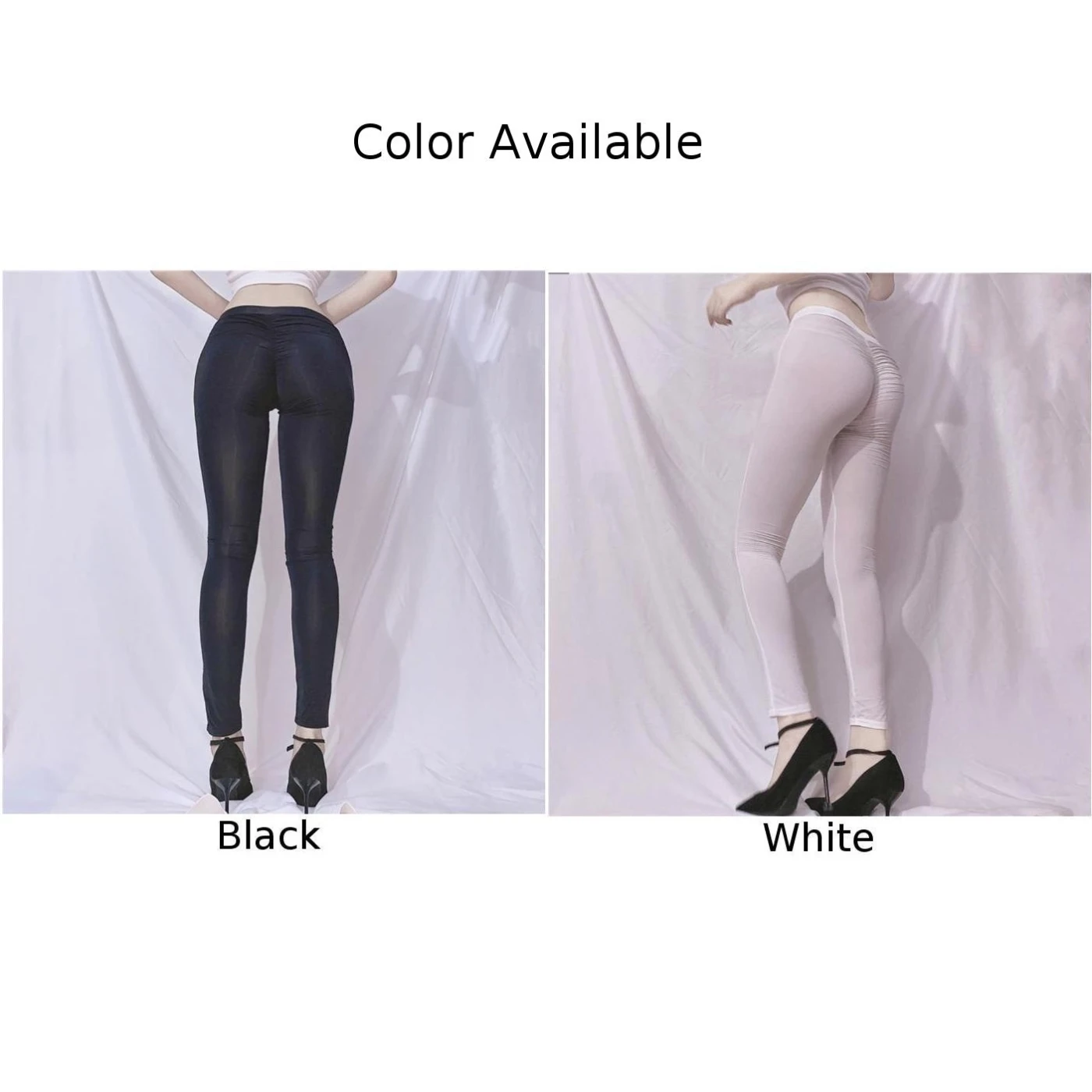 Frauen Sexy Transparente Leggings Strumpfhosen Hohe Elastische Sheer Ultra-dünne Dünne Yoga Hosen Hosen Strumpfhosen Tägliche Weibliche Kleidung