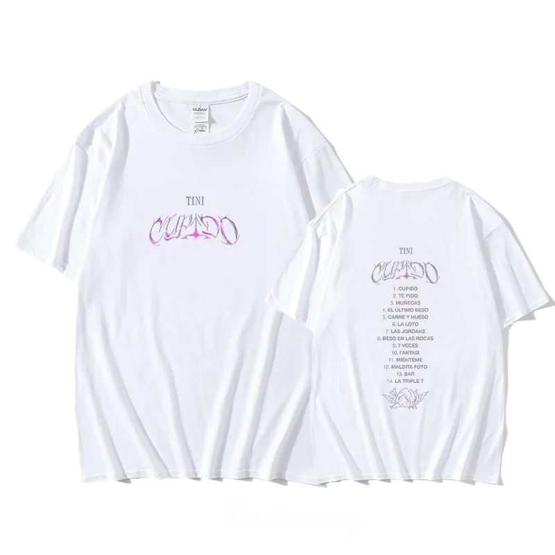 Tini Stoessel New T-Shirt Short Sleeve Sweet Tee-shirt Y2k Print Round Neck Cotton Unisex Fashion Clothing Camisetas Retro Tees