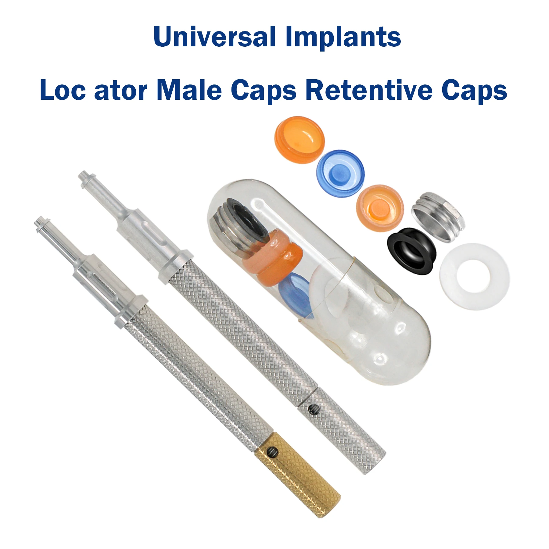 Dental Universal Locator Core Tool Fit Implant Retention Caps Removable Insertion Extraction Abutment Overdenture Attachment Kit