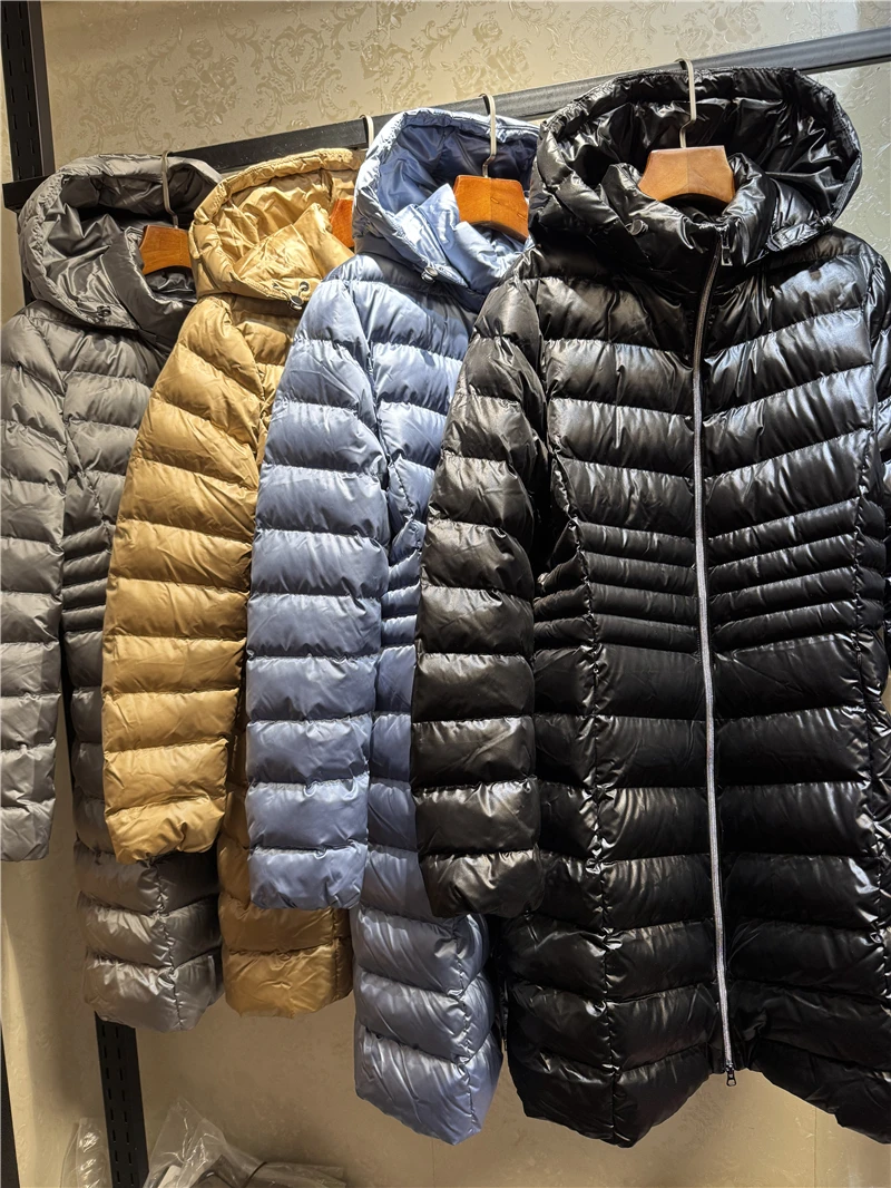 GEOX Thiened imperméable chaud coton Jaet pour les femmes en plein air Sle taille réglable coupe ajustée longue manteau à fermeture éclair Bla