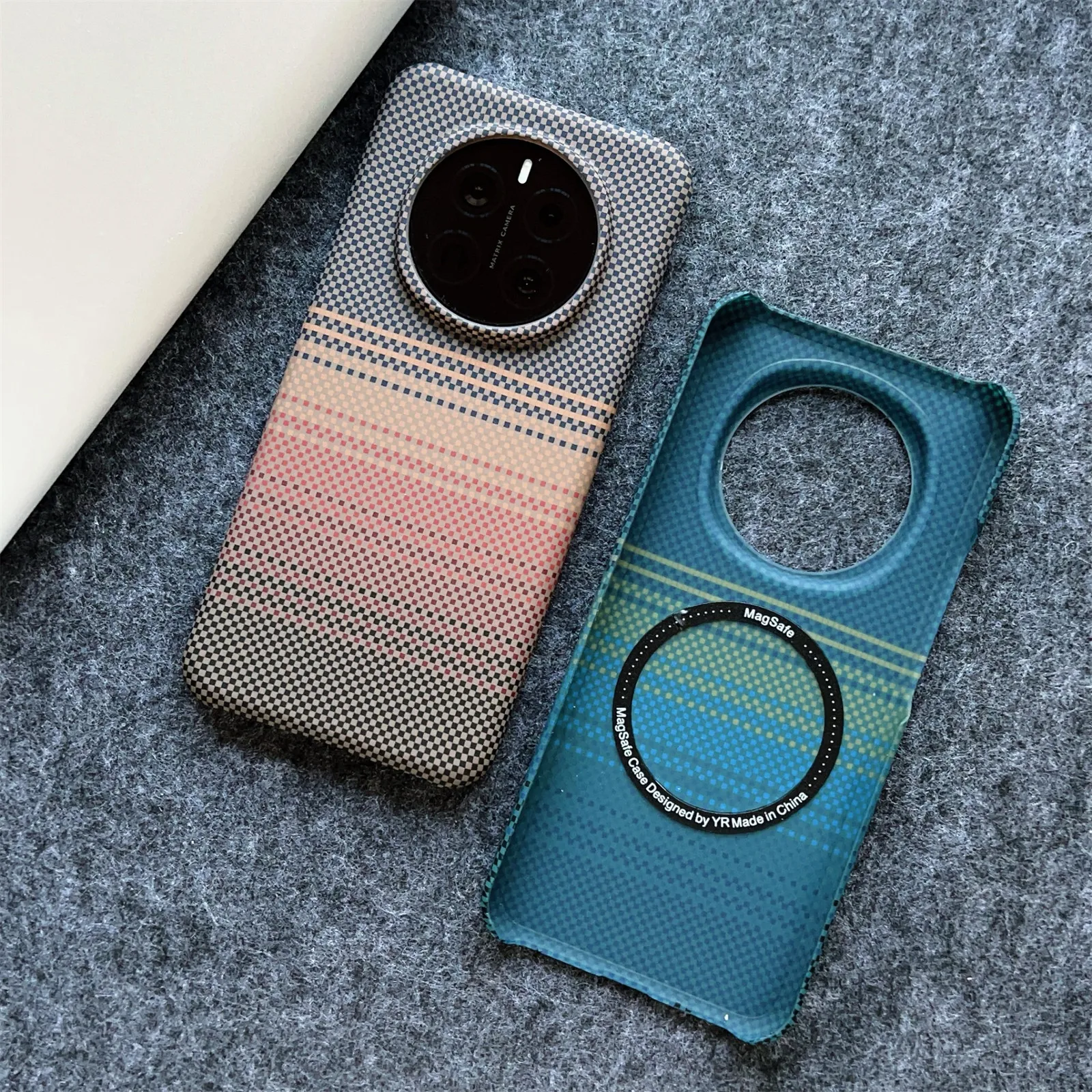 

Magnetic New Kevlar Carbon Fiber Phone Case for Honor Magic X60 6 7 Pro Ultra Thin Shockproof Sunset Design Protective Cover