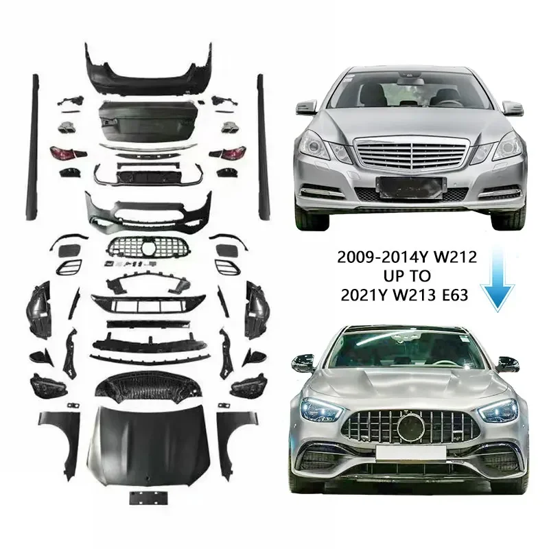 2009-16Y E Class W212 Upgrade To 2021Y W213 E63 Car Body Kits Auto Parts Bumpers Accessories For Mercedes E200 E300 E250