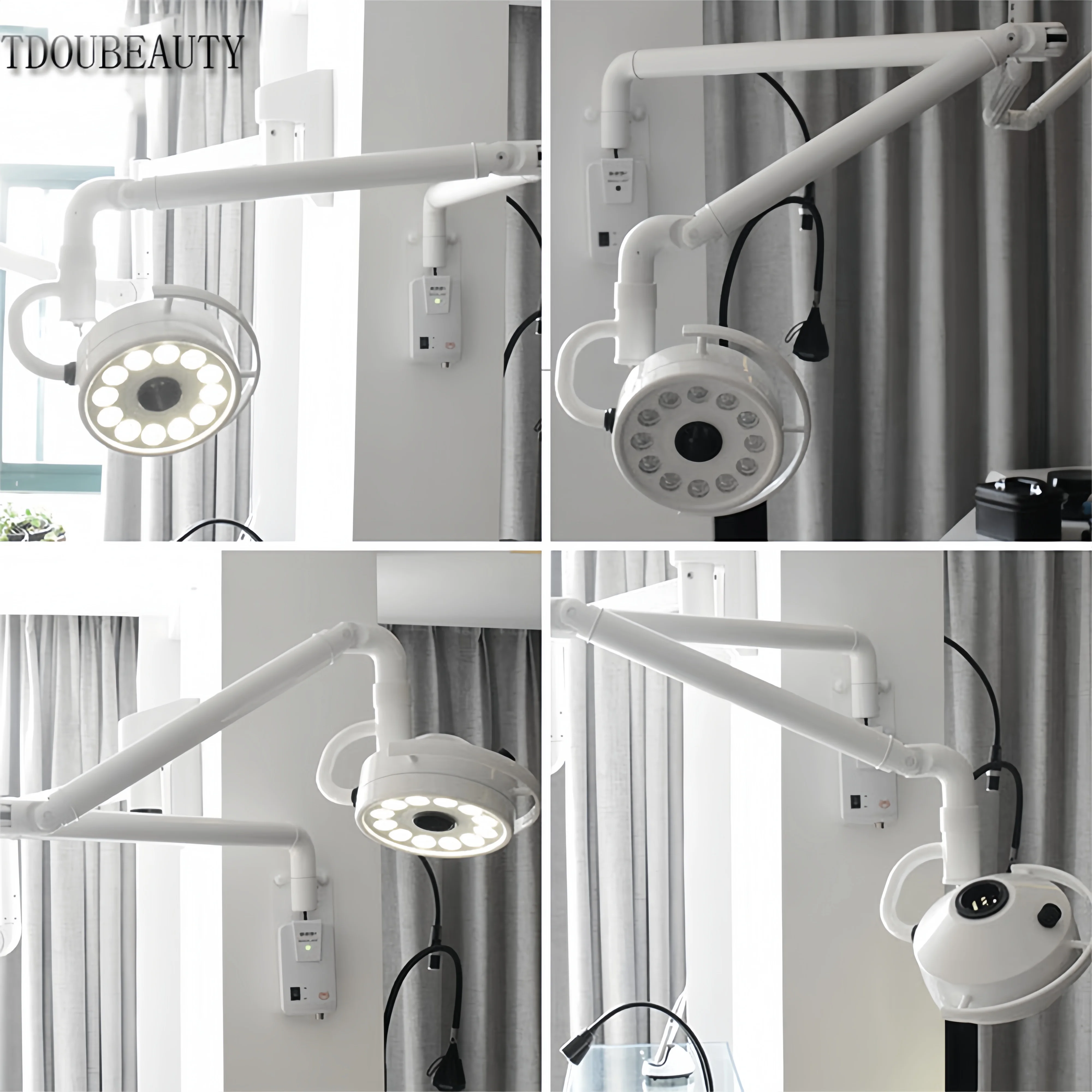 2024 NEW TDOUBEAUTY KD-2012B-1 36W Wall Mounted LED Surgical Exam Light Dental Shadowless Lamp Pet Surgery 90V-240V