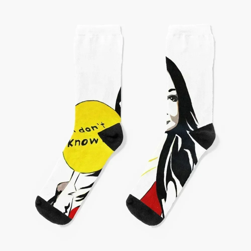 I don't know her Socks Stockings Christmas cartoon compression Socks Men Women's