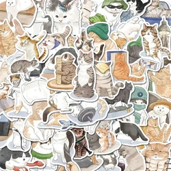 10/30/53PCS Cute Cat MEME Cartoon Animals Graffiti Stickers DIY Phone Guitar Laptop Notebook Suitcase Cup Waterproof Sticker Toy