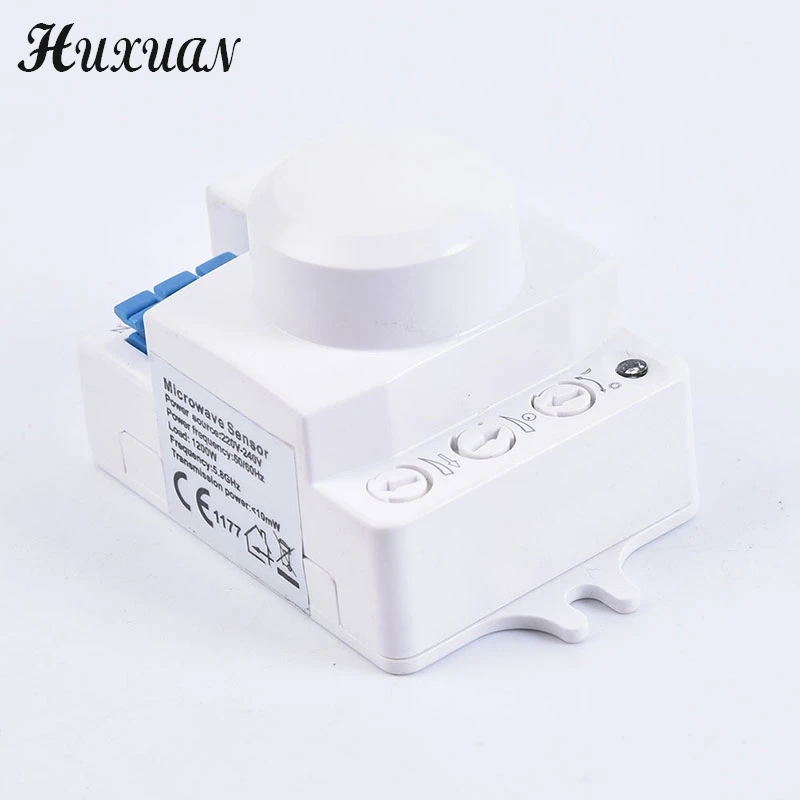 Microwave Sensor Switch 5.8ghz HF 220V LED 360 Degree Radar Motion Body Sensor