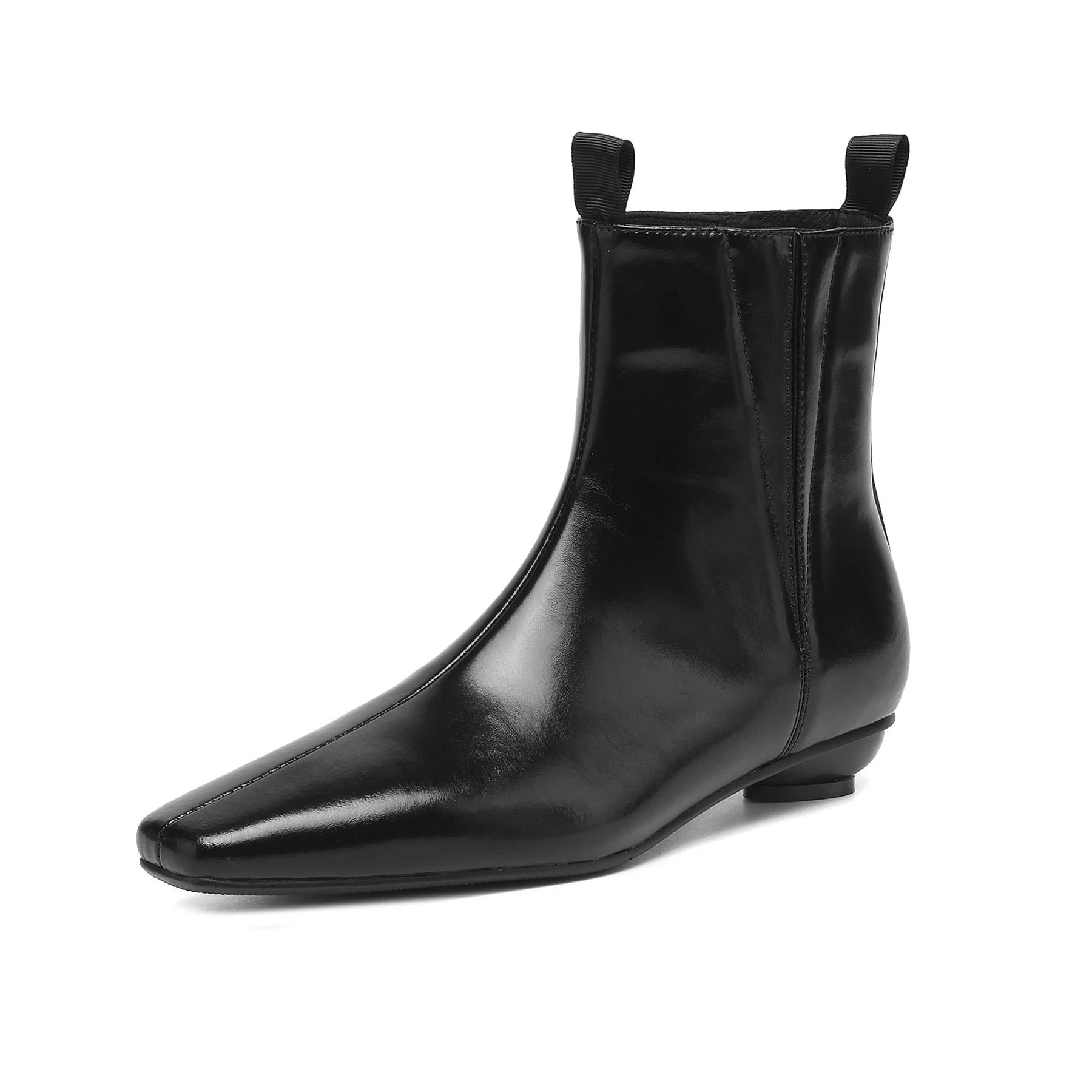 كرازينغ وعاء 2026 جلد البقر كعوب منخفضة الحديثة تمتد الأحذية العلامة التجارية الدافئة الشتاء الخريف أحذية خمر يؤرخ موجزة النساء حذاء من الجلد #2