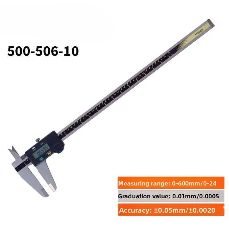 

Цифровой штангенциркуль 500-506-10 (0-600мм*0.01мм) 0-24 дюйма, производство Япония