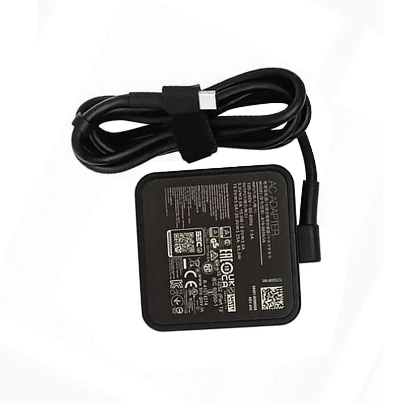 20V 3.25A 65W Type-C USB AC Adapter Charger For ASUS  A19-065N3A AD10380 AD2129520 W19-065N2C Laptop Power Supply