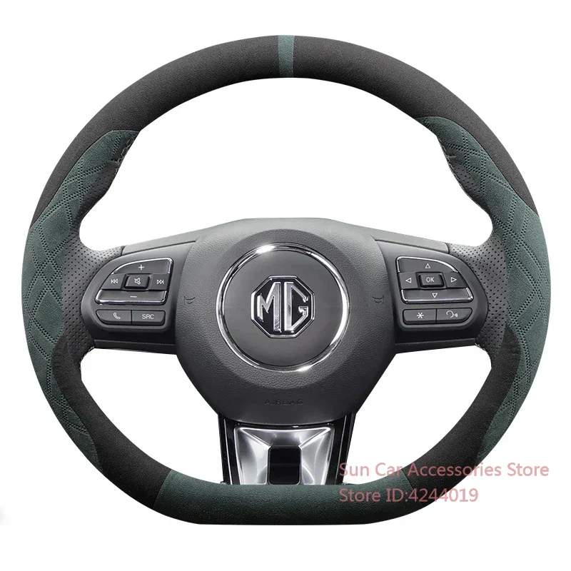 For MG Mg5 Steering Wheel Cover Flip Fur Ultra-thin Non-slip Sweat-absorbing Car Handle Cover To Keep Warm in Winter