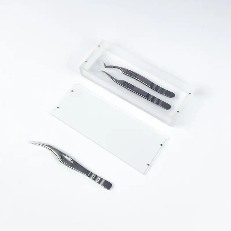 صندوق تخزين الرموش رمش تمديد لوحة مغناطيسية متعددة الوظائف كاذبة رمش ماكياج المنظم الاكريليك البليت لاش حامل #2