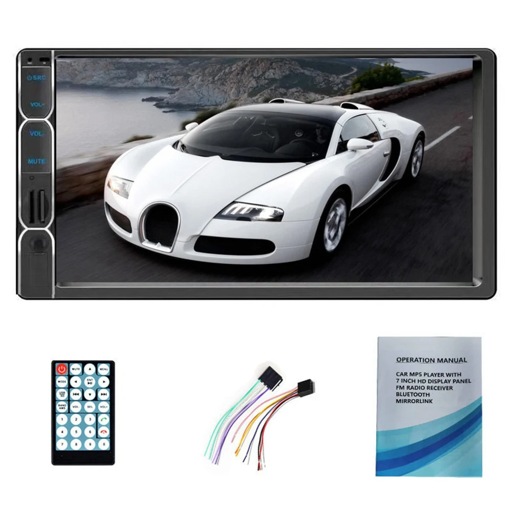 

Double 2 Din 7inch Car Stereo Radio MP5 Bluetooth Touch USB Mirror Link for GPS