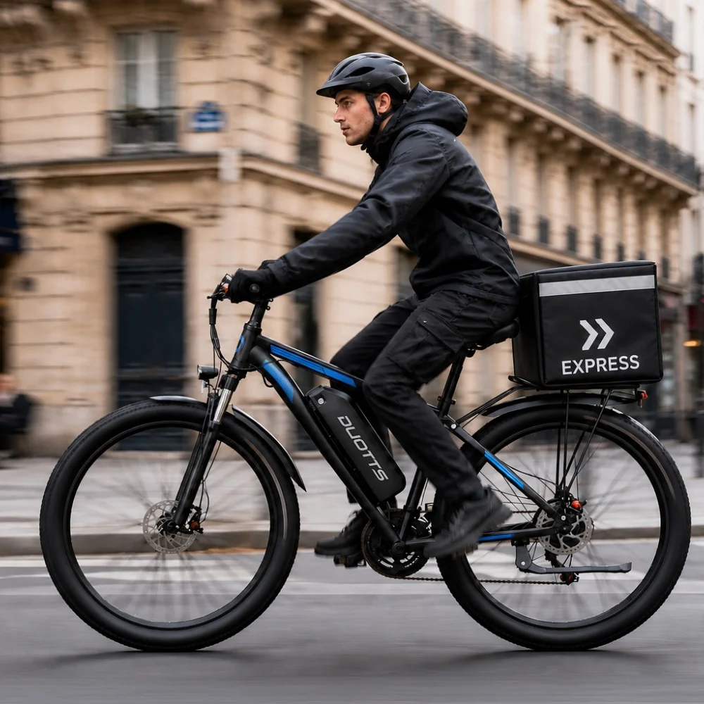 Bicicleta eléctrica urbana DUOTTS C29 PRO, 250 W, 48 V, 15 Ah, 29 pulgadas, 3x7 velocidades, frenos de disco hidráulicos, 65 Nm de torque