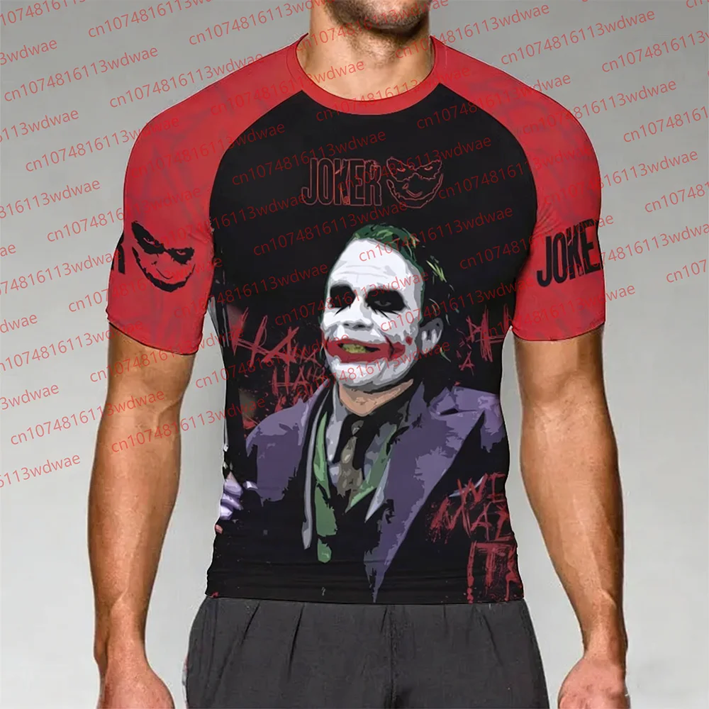 Novedades 2026: Camiseta Deportiva de Secado Rápido con Estampado 3D de The Joker para Hombre, Liga de la Justicia, Villanos de Gotham City, Gimnasio
