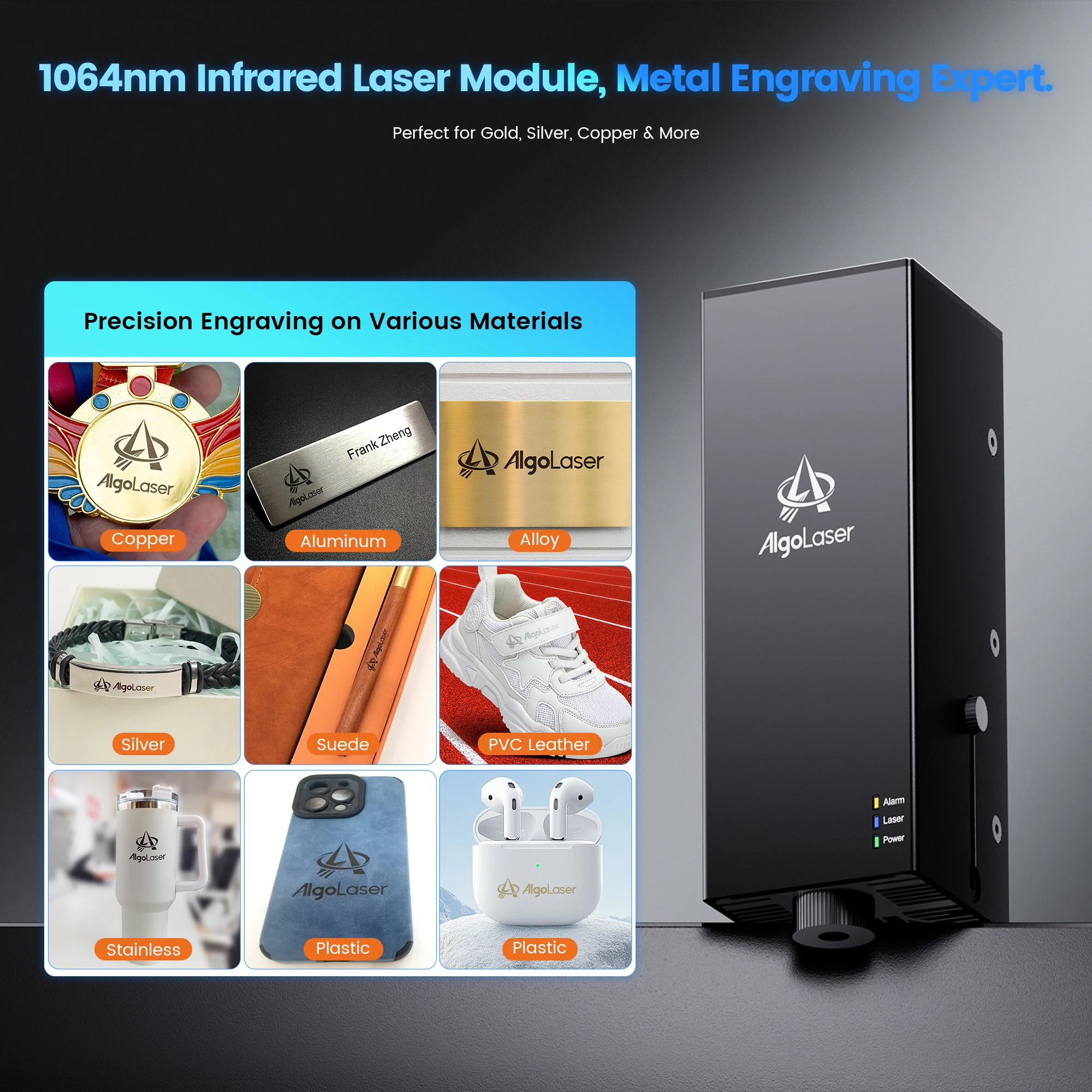 40x40CM/40X85CM 40W AlgoLaser Alpha MK2 Handwriting Smart Engraving Machine for Entrepreneurship, DIY, School, Christmas Gifts