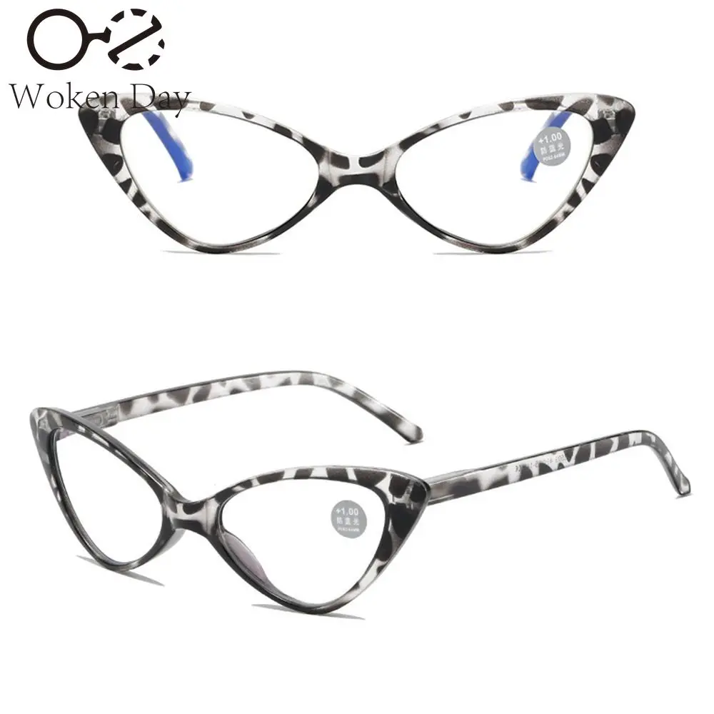 Fashion Cat Eye Reading Glasses Women Anti Blue Light Computer Presbyopic Eyeglasses Retro Classic Hyperopia Glasses Diopter image 3