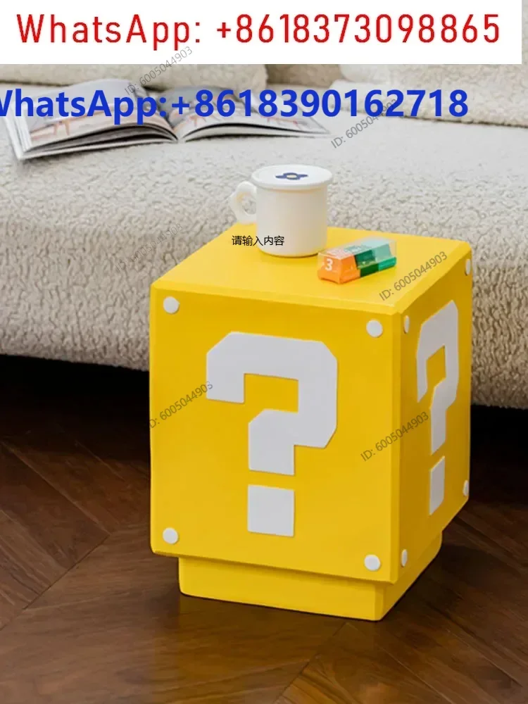 Creative Cartoon Question Mark Coffee Table Decor,Creative TV Cabinet,Sofa Side Corner Tables, Sculpture Furniture,Customized