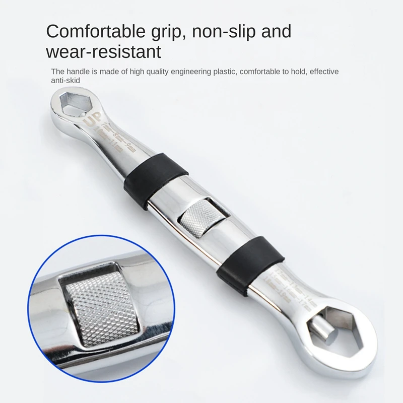 1 Piece Torx Wrench Double-Head Wrench Universal Multi-Function Wrench 23 In One Wrench Auto Repair Tools