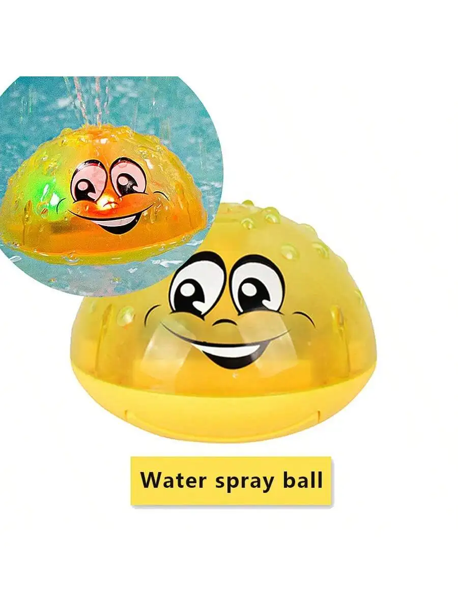 Bad Spielzeug Ball Spray Licht Rotierenden Dusche Pool Kinder Spielzeug Kinder Kleinkind Schwimmen Party Badezimmer LED Licht Spielzeug Geschenk