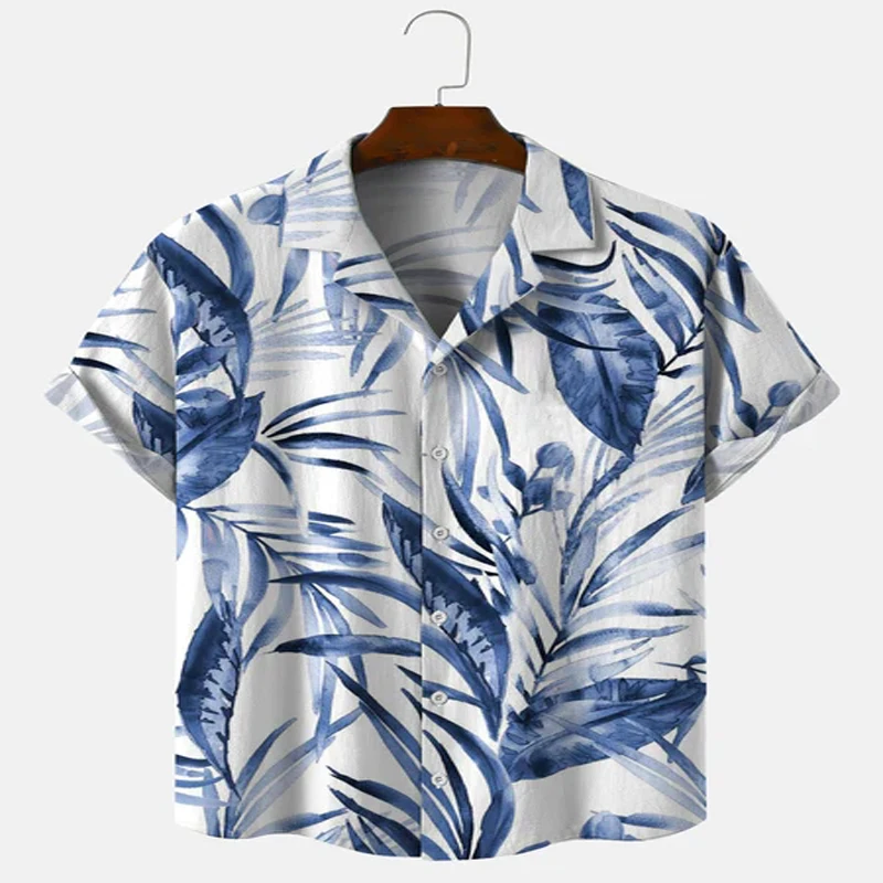 

Colorful Tropical Plant Leaf Short Sleeve Shirt 3D All Over Printed Hawaiian Shirt for Men and Women Casual Shirt Unisex