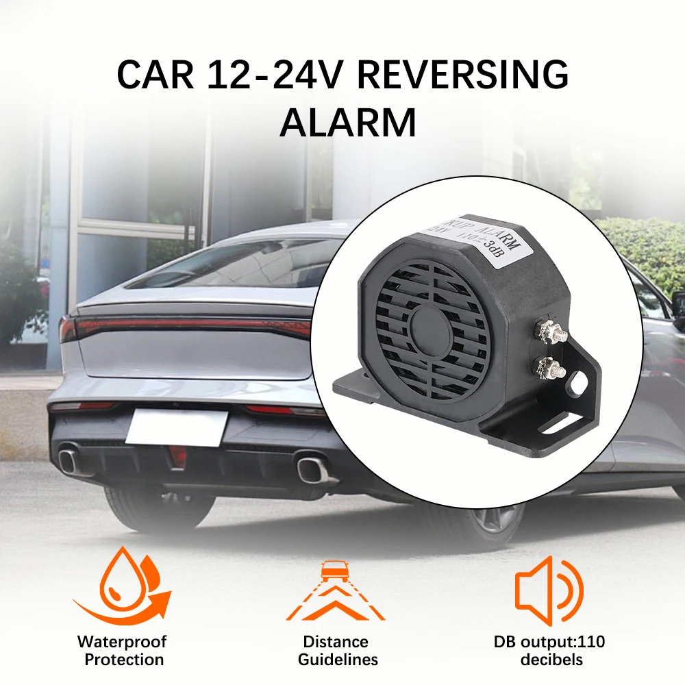超大音量車のエアホーンセット SUV ボートトラック 12 V/24 V リバースホーン警報バックアップサイレンビーパー車両逆転リマインダー