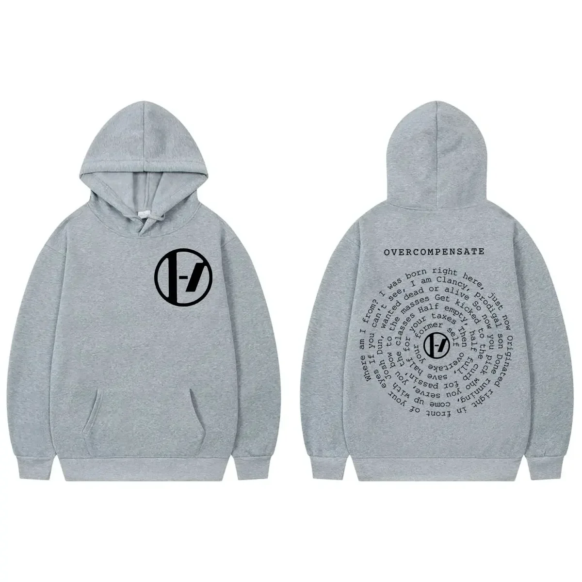 Twenty One Pilots Dubbelzijdige Print Hoodie Mode Casual Oversized Truien Heren Dames Casual Fleece Sweatshirts met lange mouwen