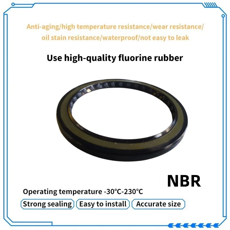 

NBRHigh quality pressure type oil seal 80 * 100 * 7 wear-resistant and high-temperature resistant hydraulic pump seal