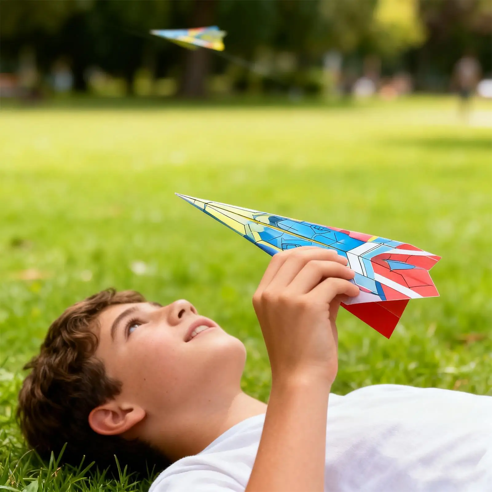 Paper Planes Book Airplane Toys With12 Patterns 36-Sheets Colored Plane Paper Kit For Kids Boys Girls Adults Classroom