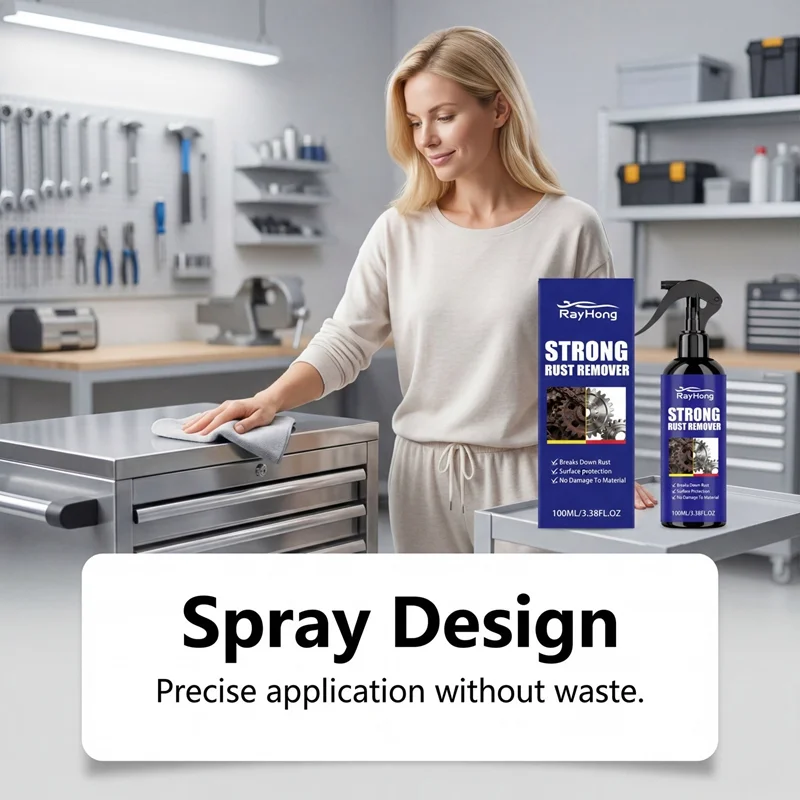 Rust Remover for Daily Metal & Auto Parts, Surface Rust Stain Removal Decontamination Polishing Renew Brightening Agent