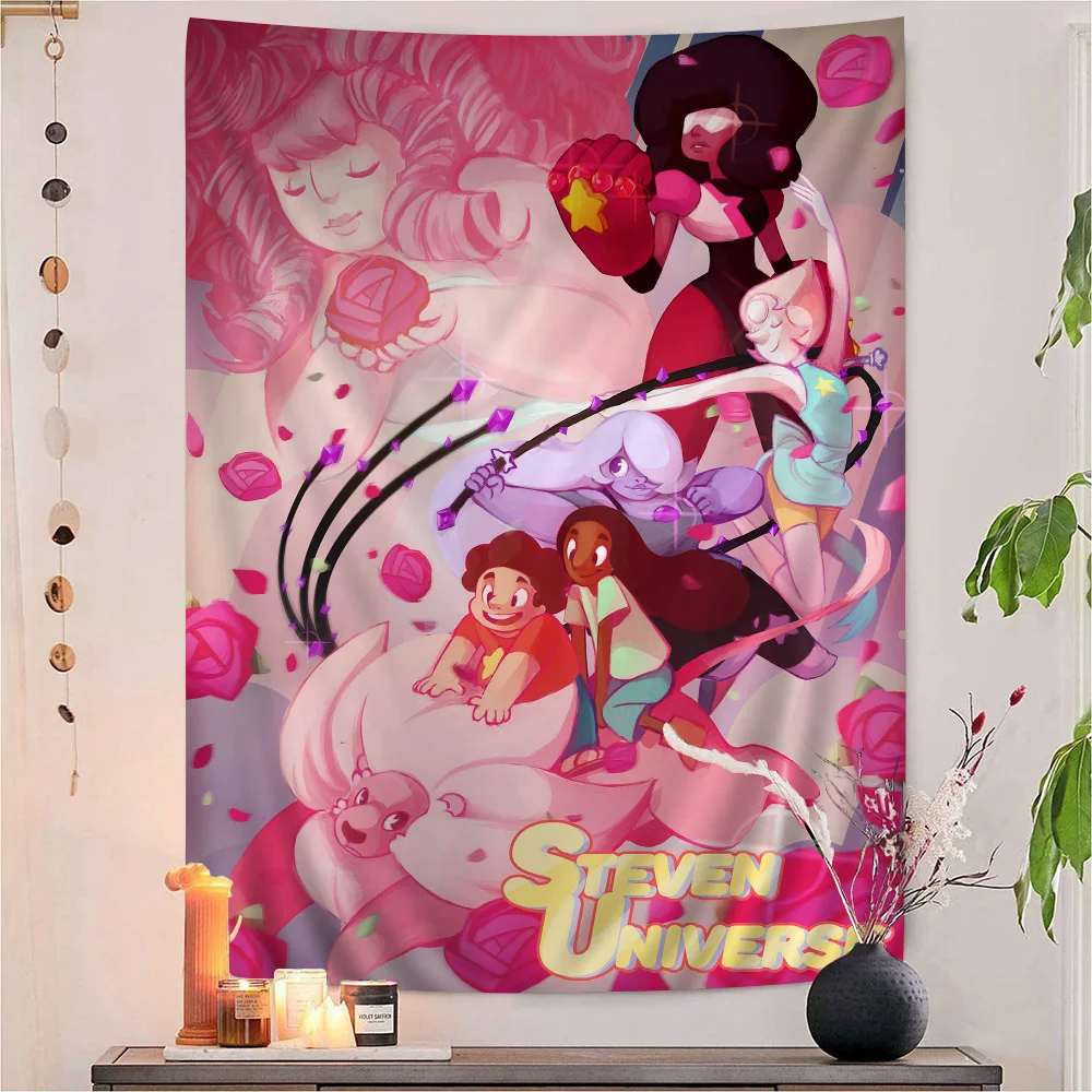 

Steven Universe Colorful Tapestry Wall Hanging Hanging Tarot Hippie Wall Rugs Dorm Art Home Decor