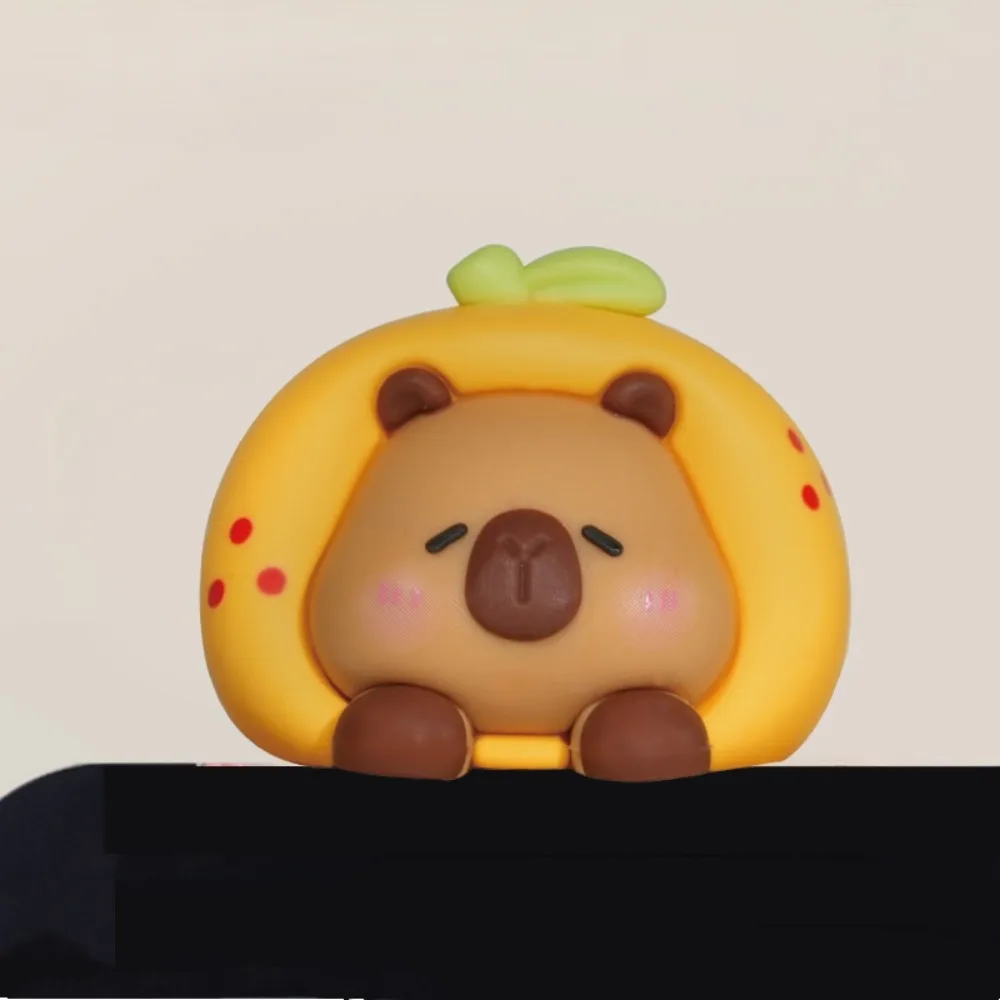 

Cute Animal Computer Monitor Decor Navigator Screen Decoration Capybara Screen Figurine Kawaii Cartoon Capybara Ornament Model