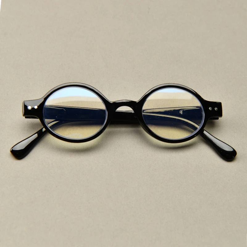 Kleine runde Rahmen modische Retro Lesebrille blaues Licht blockierende Hyperopiebrille Unisex Computerbrille +0 – Detail 4