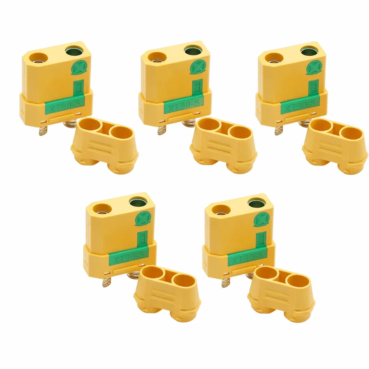 AMASS XT90S-F/M Flameproof Gold-Plated Connector with Sleeve for RC Aircraft Battery ESC