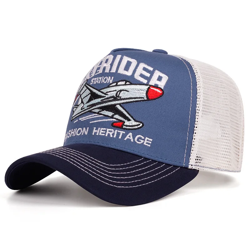 Cappello di protezione solare unisex per le vacanze al mare con berretto da baseball con protezione UV per aereo da moto hip-hop ricamato con lettere inglesi