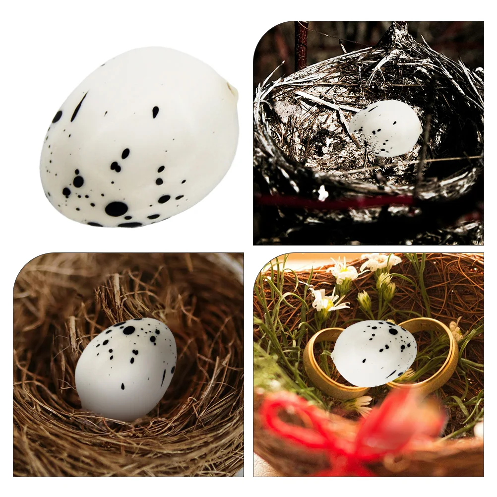

Artificial Bird Eggs Decor Lifelike Simulation Mini Quail Model for Crafts Home Wedding Party Easter Decorations