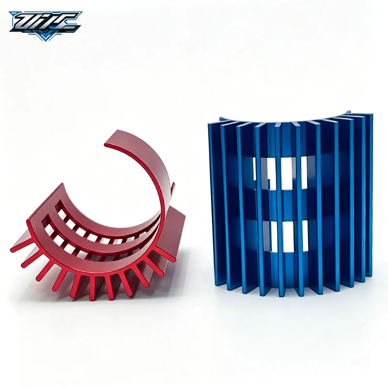 Anodized Aluminum Motor Heat Sink, Efficient Cooling Radiator For Tamiya TT-02 TT02B TT02D RC Touring Car Upgrade Parts