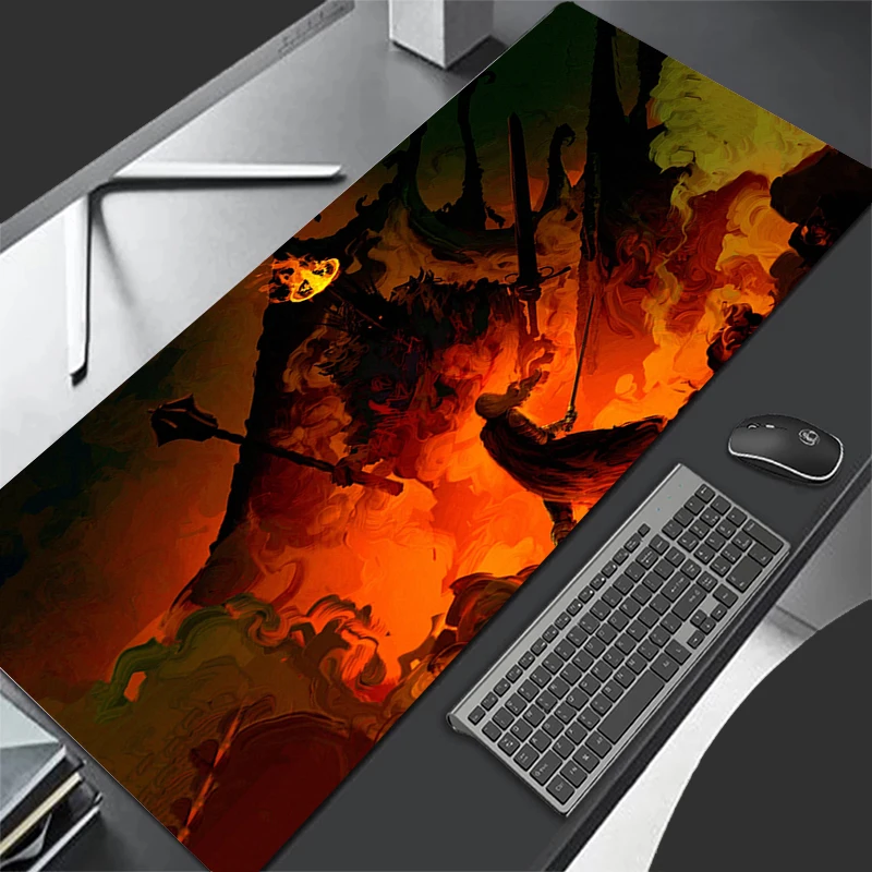 Gamer Mouse Pad L-Lords of the R-Ringes Large Laptop Table Mat Large Mousepad Keyboard Office Anime Deskmat PC Gaming Mouse Mat