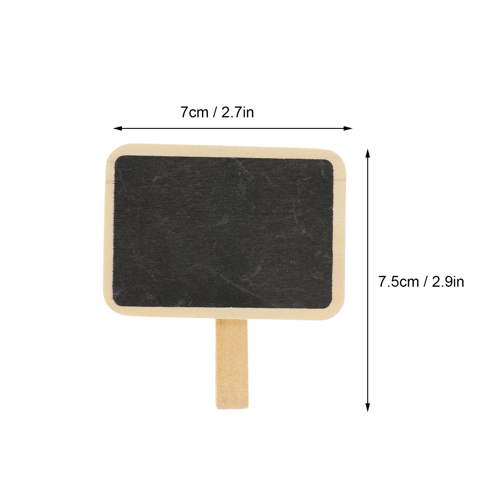 10Pcs Small Blackboard Clip Reusable Memo Clamps for Drink Signs Coffee Shop Marker Chalkboard Labels Planter Pot Decor