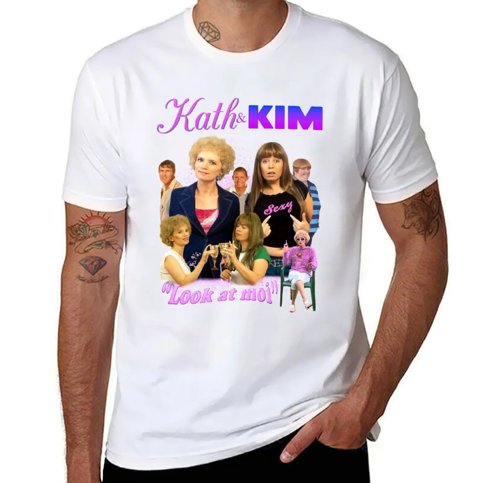 

KATH AND KIM BOOTLEG T-Shirt cotton t shirts man 100% anime tshirt funny t shirts dark humor T-shirt