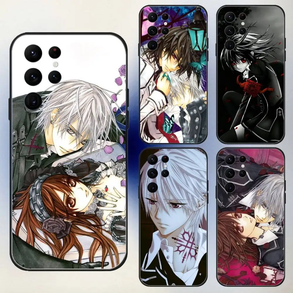 

Vampire knight Anime Phone Case For Samsung S25,24,23,30,21,10,9,Ultra,Plus,Lite,FE,5G Black Soft Case