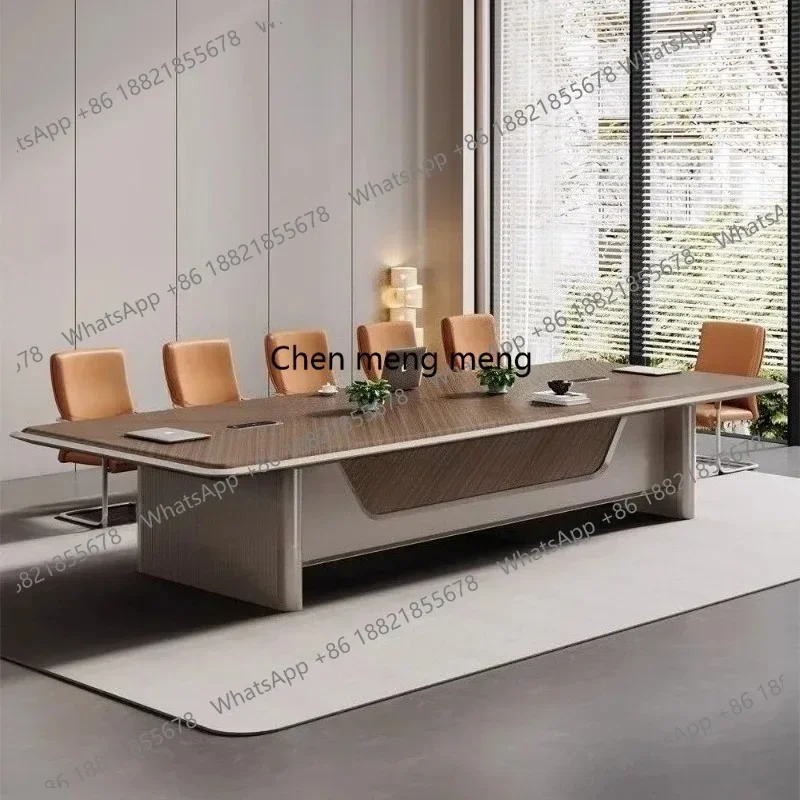 X188 Modern Luxury Conference Room Table Meeting Tables Conference Table Long Office Desk Furniture - view 4