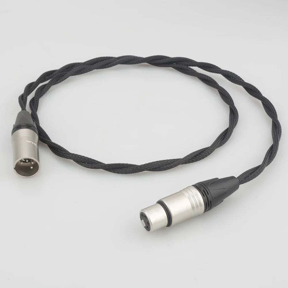 Audiocrast 4-Pin XLR (Balance) Male to 4-Pin XLR (Balance) Female Extension Cable, Headphone Extension Cable, Audio Cable Jack