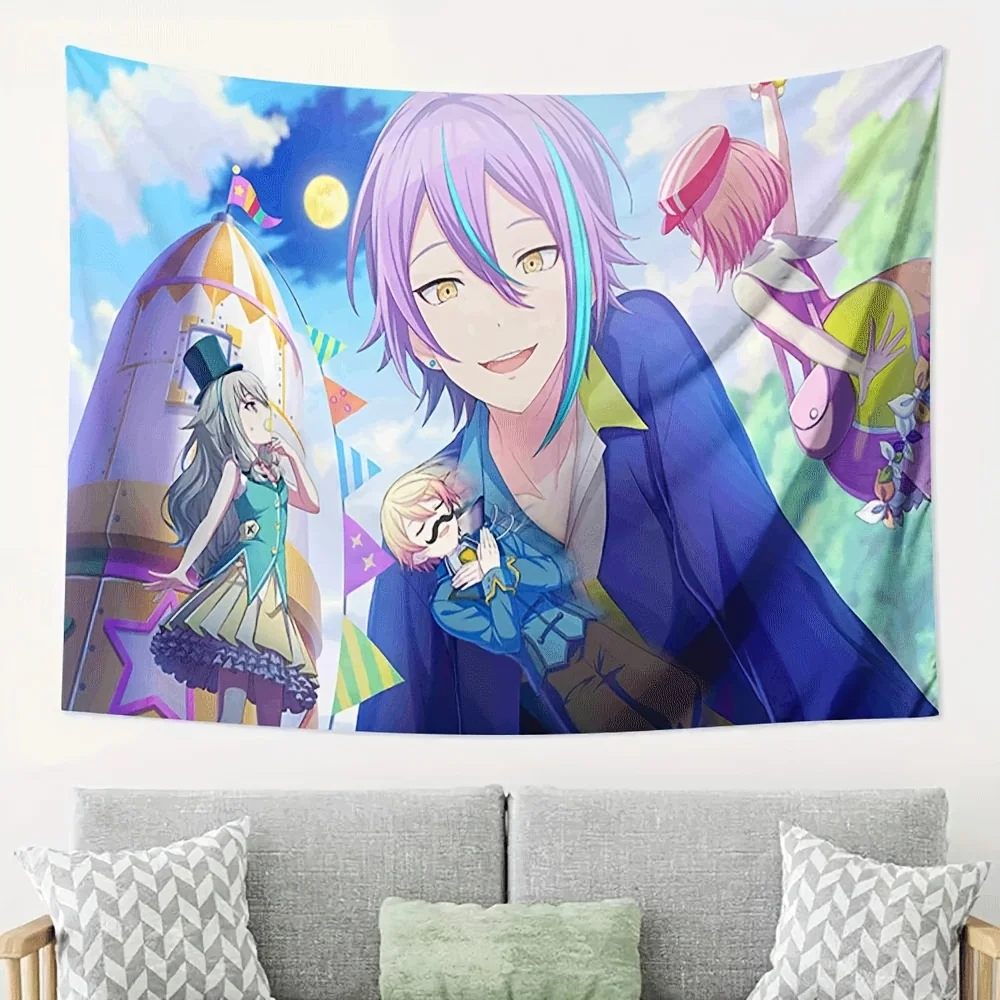 Tapiz Temático VIKAMA World Plan Shendai, Tapiz de Parque de Atracciones, Arte de Personajes de Anime, Decoración para Habitación