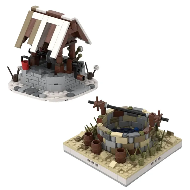 

Spot MOC-50556 228 шт. 325472 Средневековый колодец DIY Маленькие частицы в сборе Строительные блоки Развивающая игрушка Модель Подарочный набор Украшения