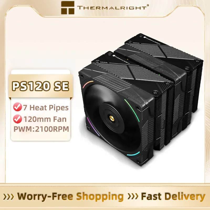 Thermalright PS120 EVO ARGB CPU cooler 7Heat Pipes Double Towers Double Fans Radiator Supports intel 1700 115X 2011 2066 AM4 AM5