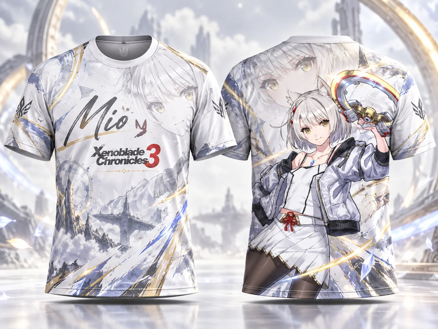 Xenoblade Chronicles 3 Y2K Harajuku Cosplay T-shirt Noah Mio Eunie Taion Sena Lanz All Over Print Trendy Anime Gaming Gift Tee