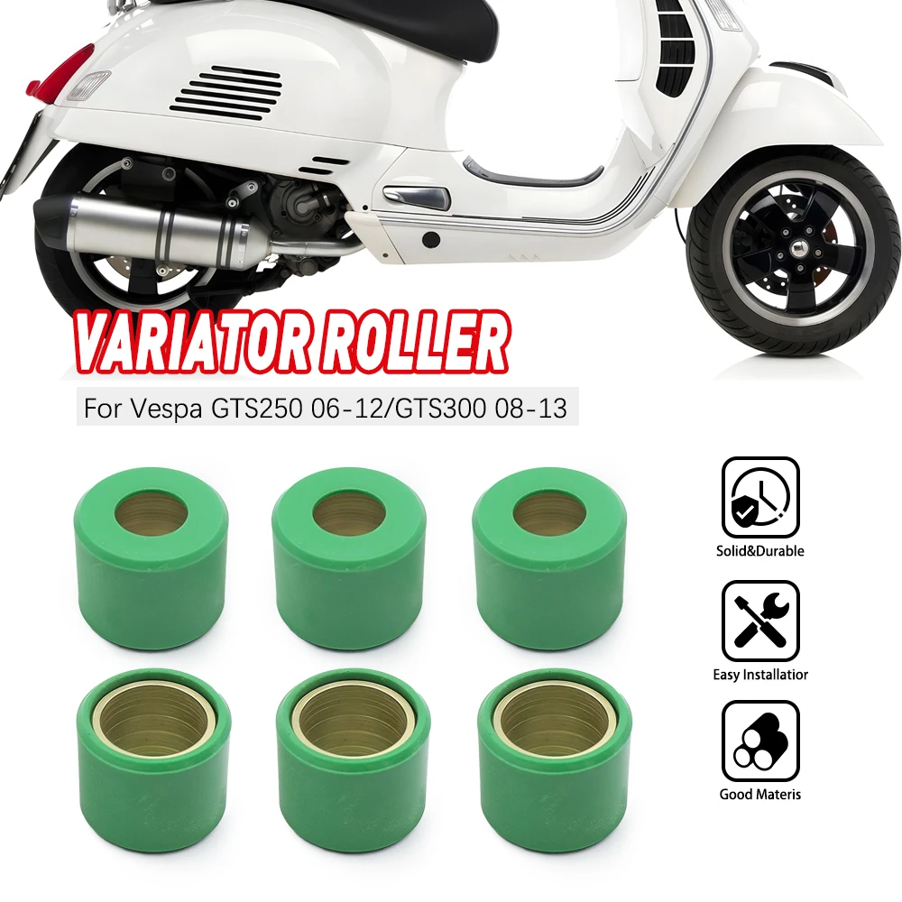 

For Piaggio Beverly 250 250ie Sport 300 Tourer MP3 300 Hybrid LT Variator Roller Weight Slider For Vespa GTS 300ie Super