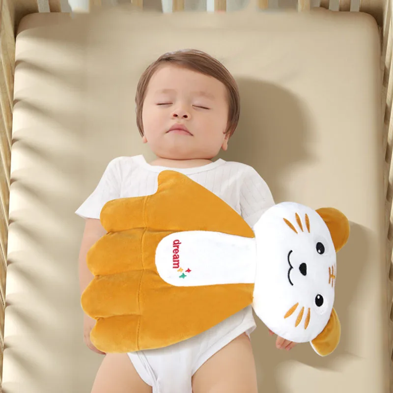 The Pillow Baby Hugging and Sleeping The Baby with The Palm of The Hand Calming The Sleeping Preventing Startle Pressing